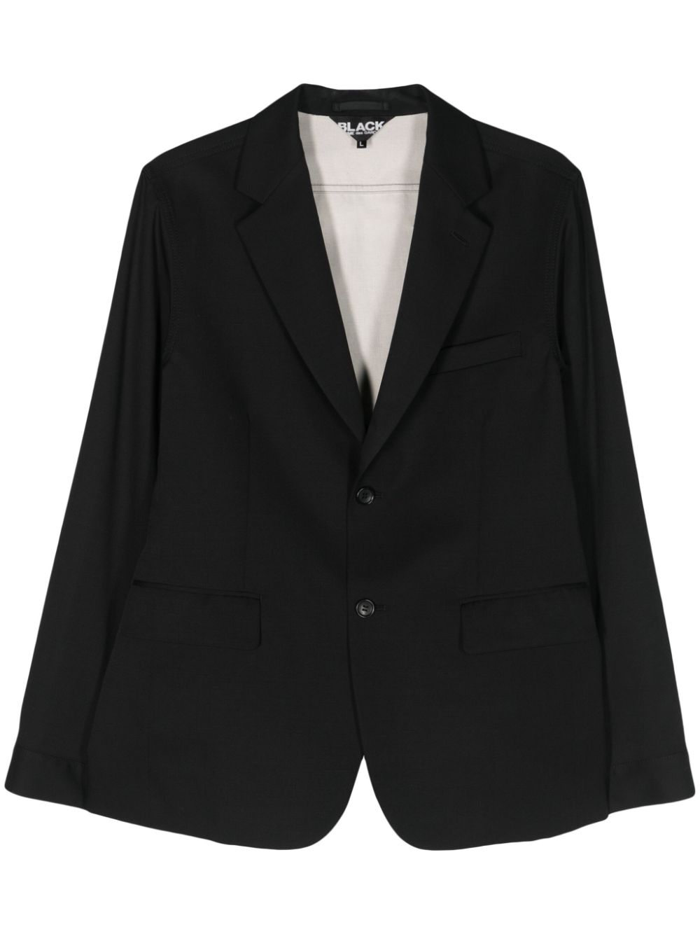 Black Comme Des Garçons deconstructed single-breasted blazer von Black Comme Des Garçons