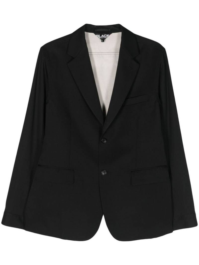 Black Comme Des Garçons deconstructed single-breasted blazer von Black Comme Des Garçons