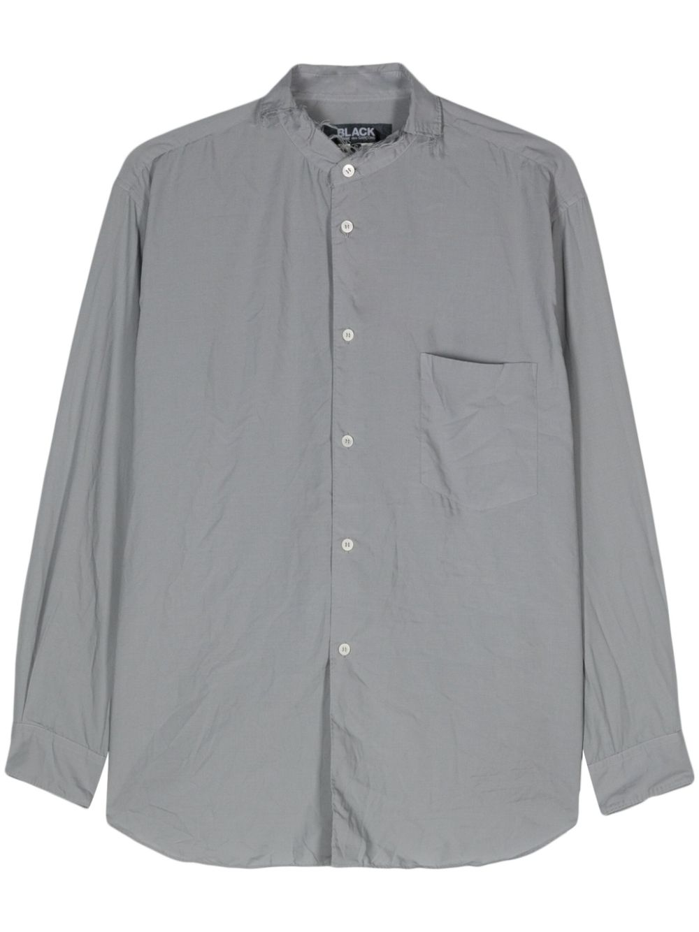 Black Comme Des Garçons distressed-details shirt - Grey von Black Comme Des Garçons