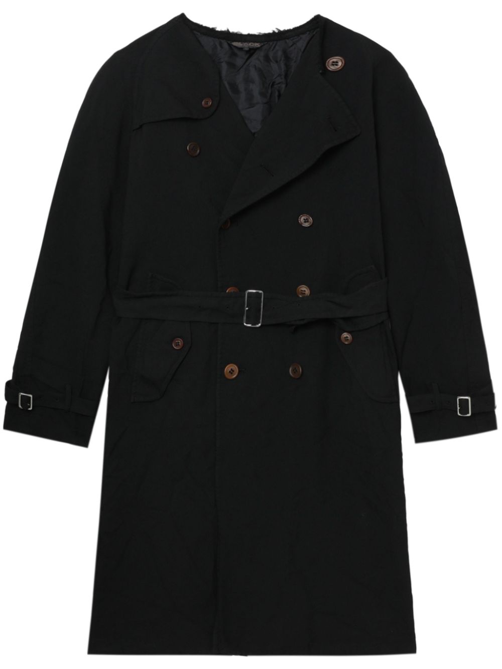 Black Comme Des Garçons double-breasted belted trenchcoat von Black Comme Des Garçons