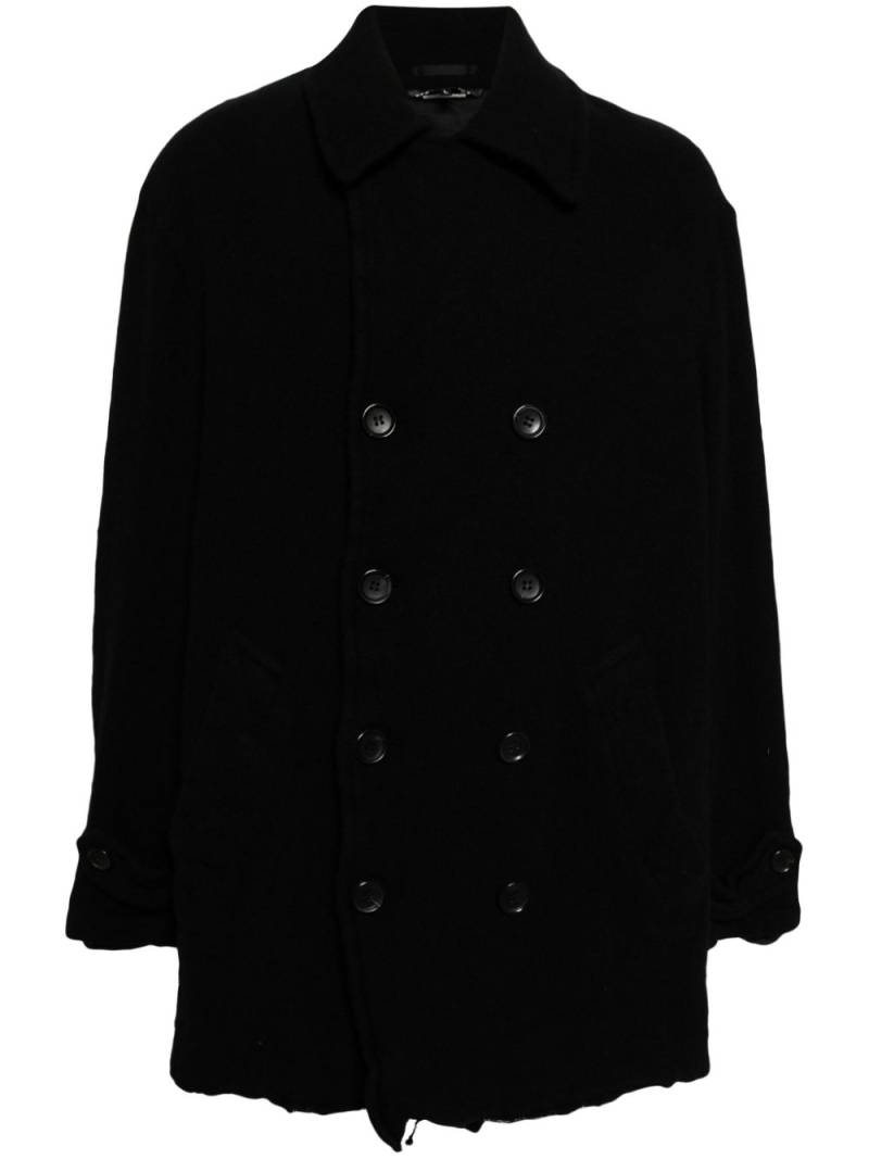 Black Comme Des Garçons double-breasted coat von Black Comme Des Garçons