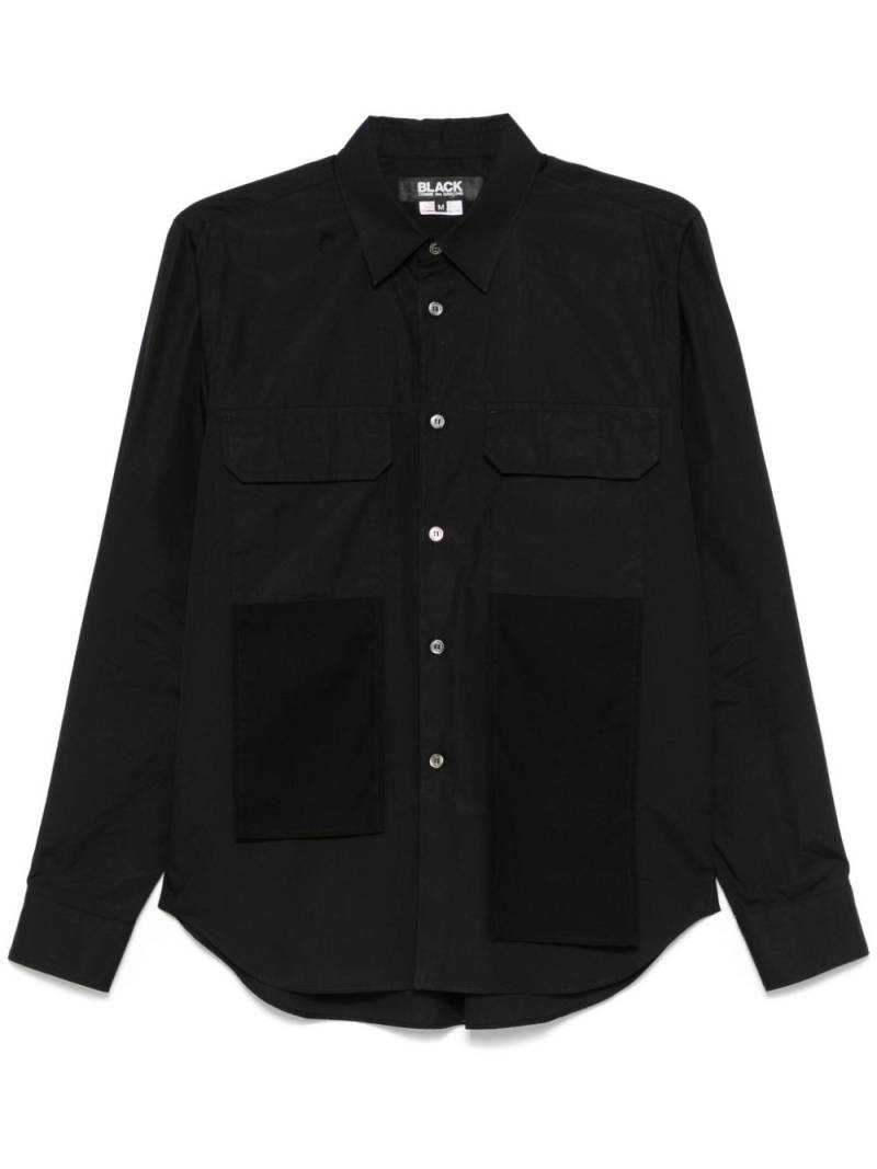 Black Comme Des Garçons draped-detail shirt von Black Comme Des Garçons