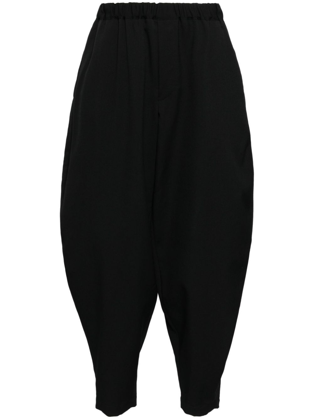 Black Comme Des Garçons elasticated waist balloon trousers von Black Comme Des Garçons