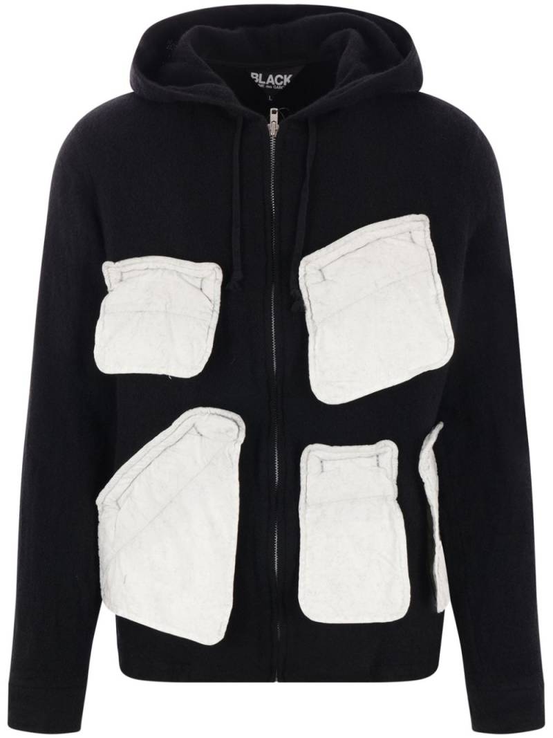 Black Comme Des Garçons flap-pocket hoodie von Black Comme Des Garçons