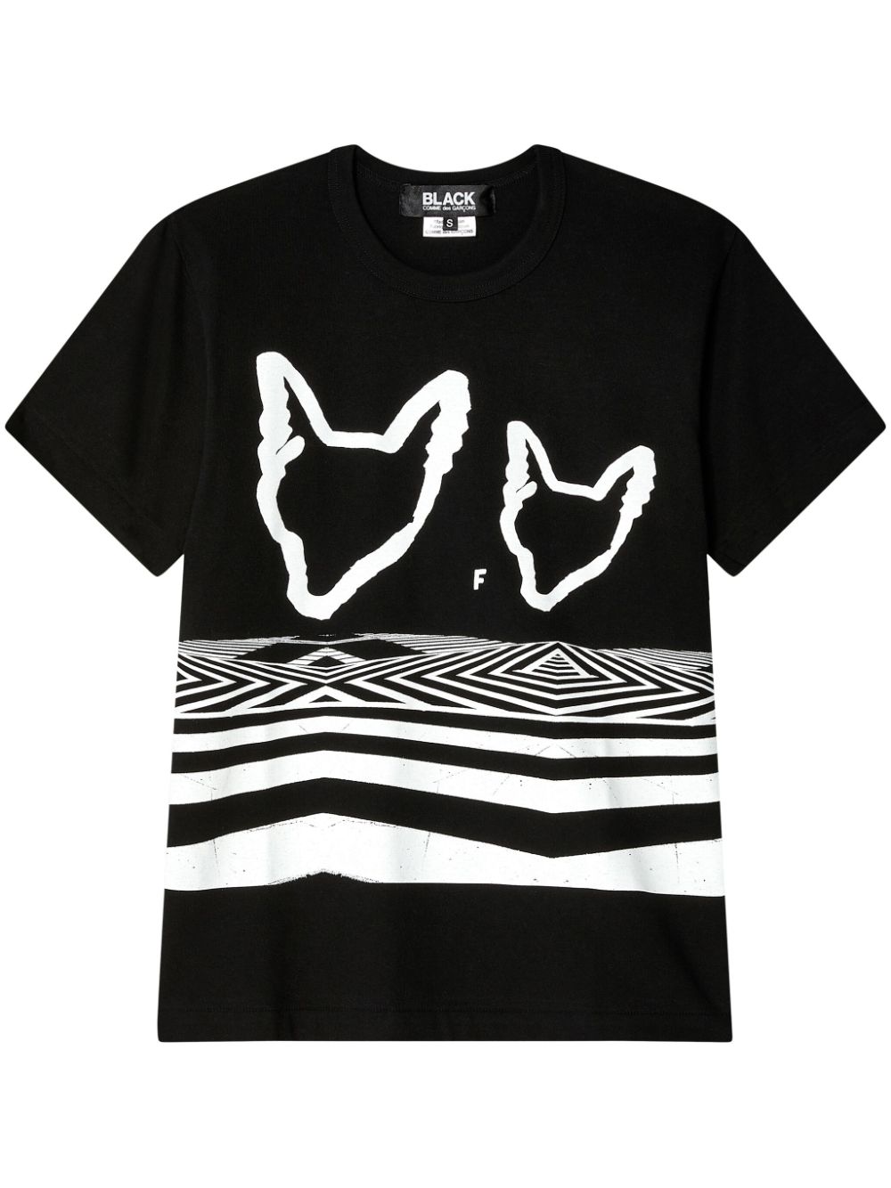 Black Comme Des Garçons graphic-print T-shirt von Black Comme Des Garçons