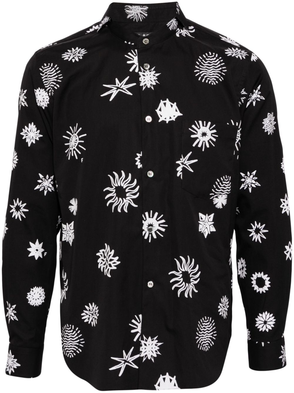 Black Comme Des Garçons graphic-print shirt von Black Comme Des Garçons