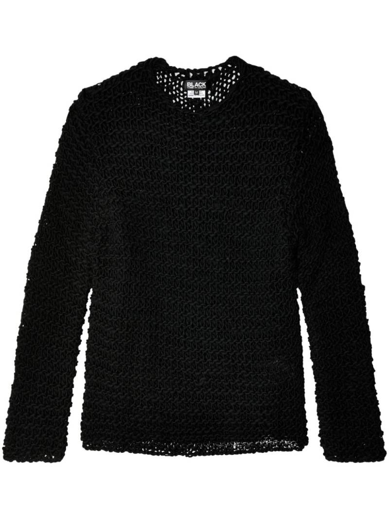 Black Comme Des Garçons knitted jumper von Black Comme Des Garçons