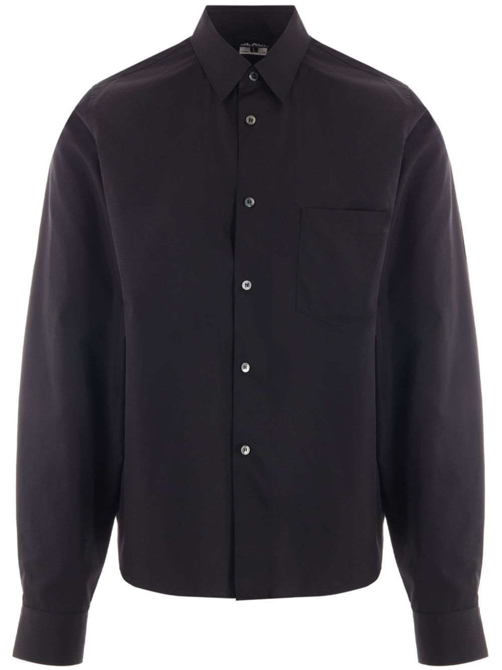 Black Comme Des Garçons long-sleeve cotton shirt von Black Comme Des Garçons