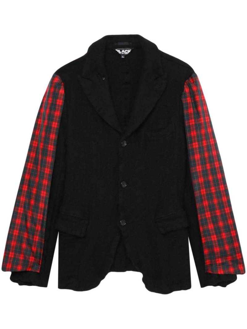 Black Comme Des Garçons panelled single-breasted blazer von Black Comme Des Garçons