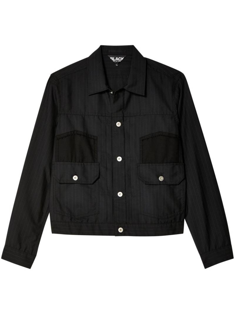 Black Comme Des Garçons pinstripe shirt von Black Comme Des Garçons