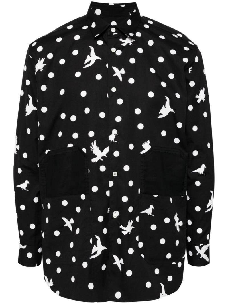 Black Comme Des Garçons polka-dots shirt von Black Comme Des Garçons