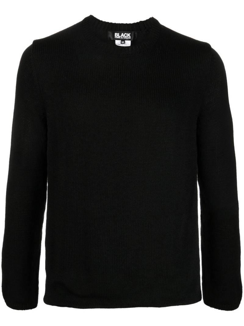 Black Comme Des Garçons crew-neck reversible jumper von Black Comme Des Garçons