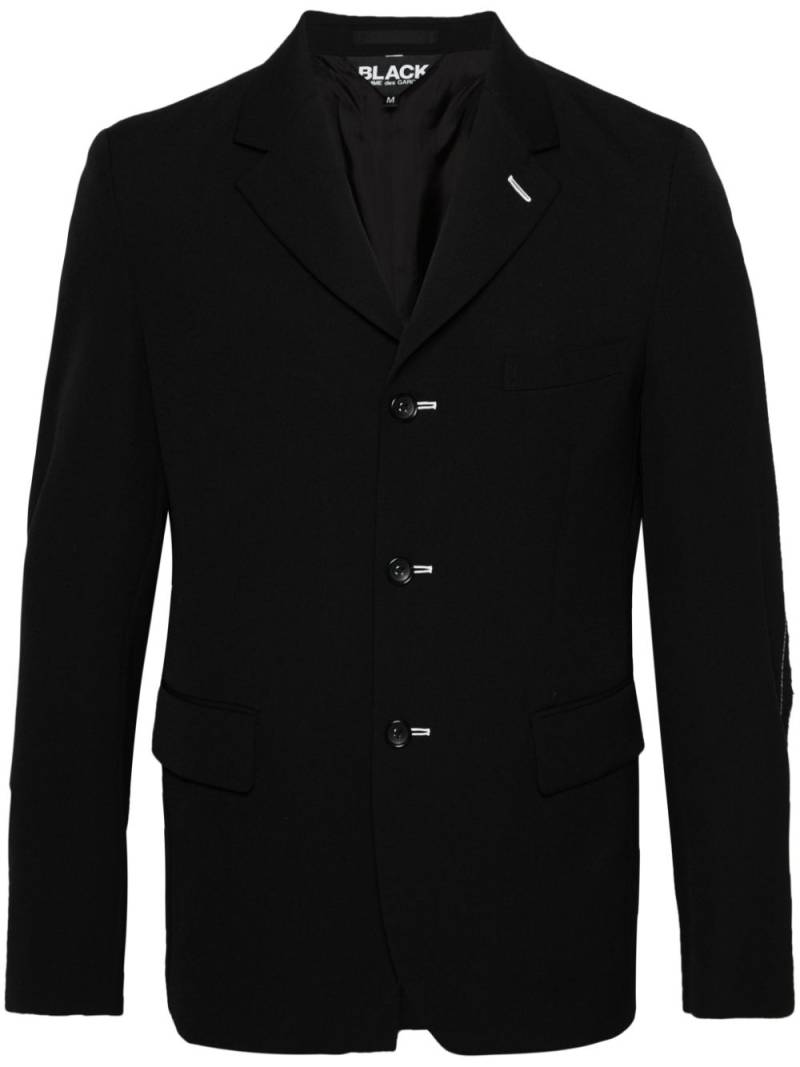 Black Comme Des Garçons ripped wool blazer von Black Comme Des Garçons