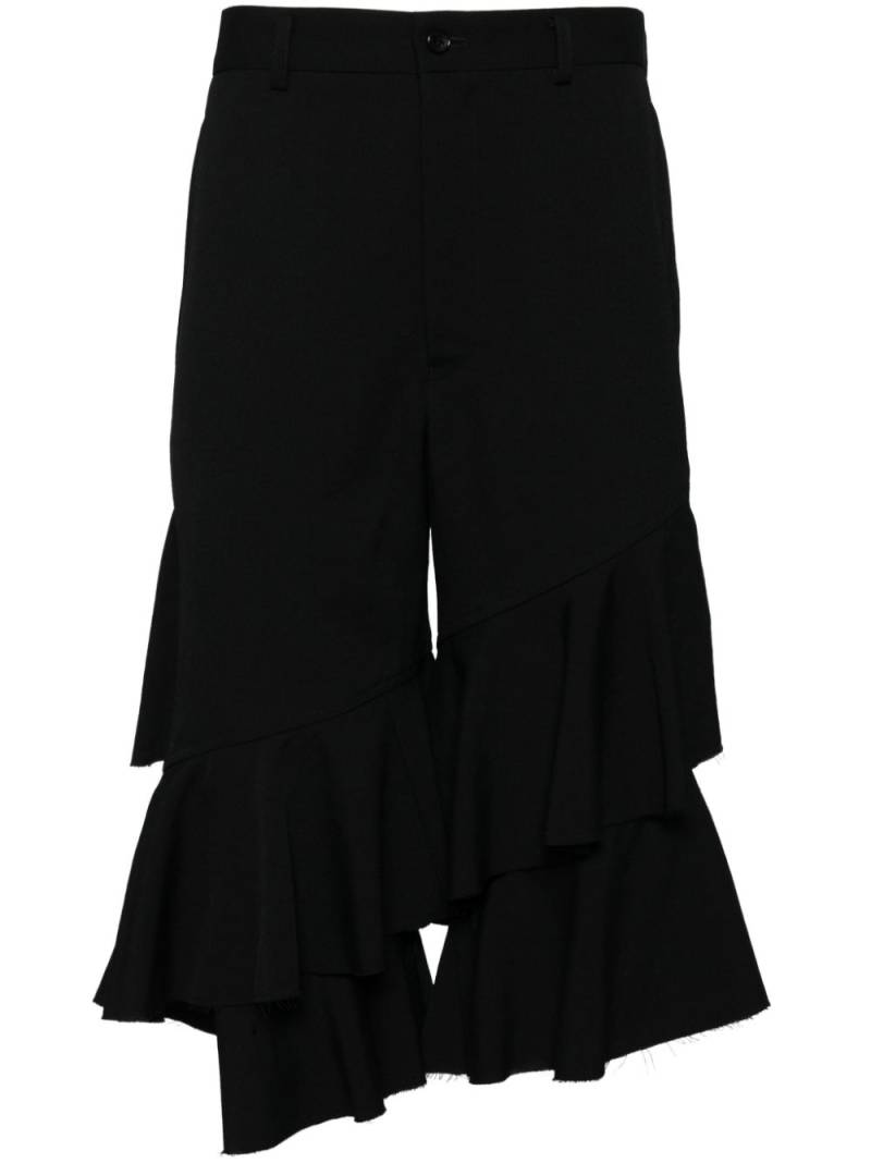 Black Comme Des Garçons ruffle shorts von Black Comme Des Garçons