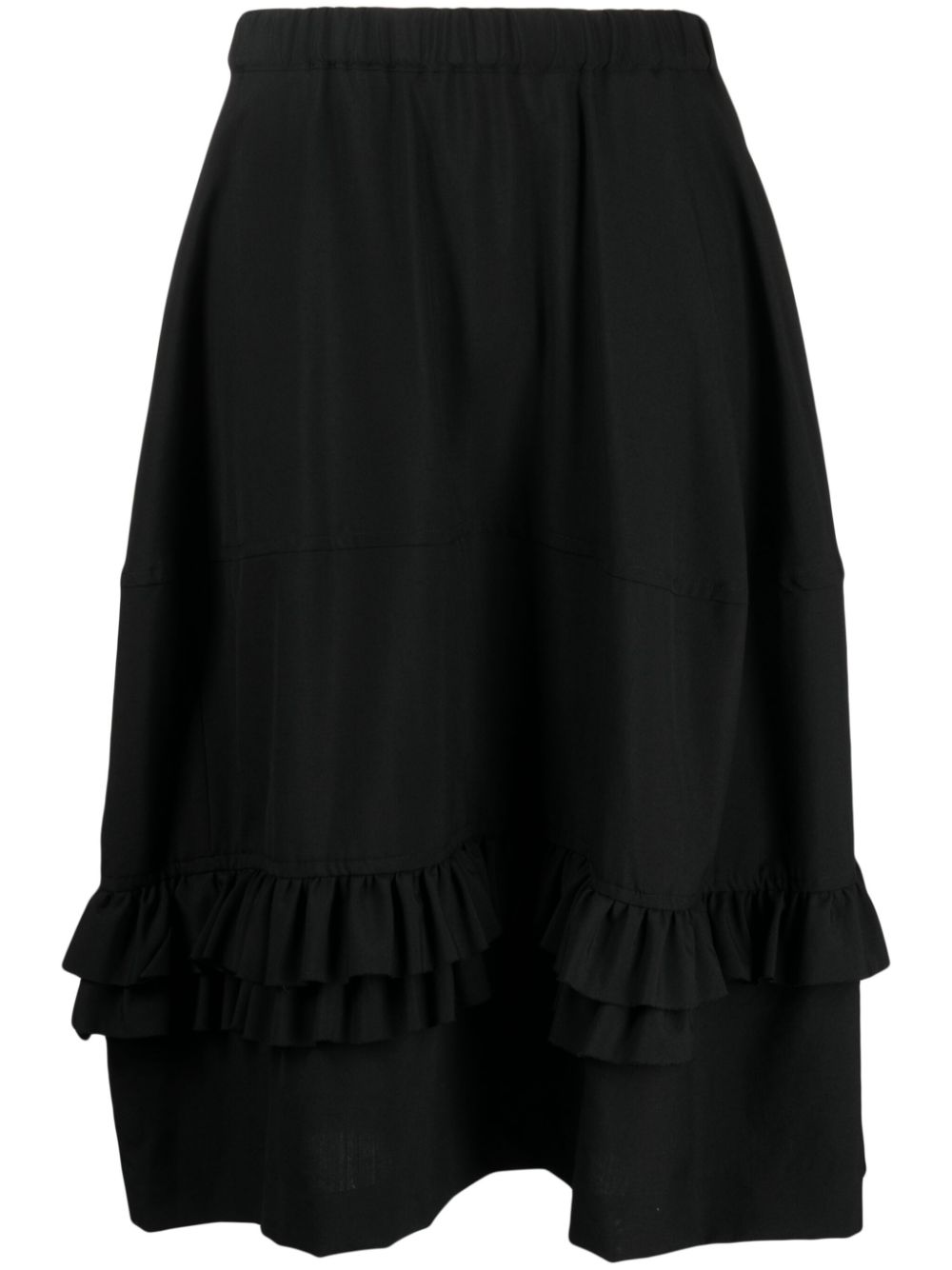 Black Comme Des Garçons ruffled high-waist skirt von Black Comme Des Garçons