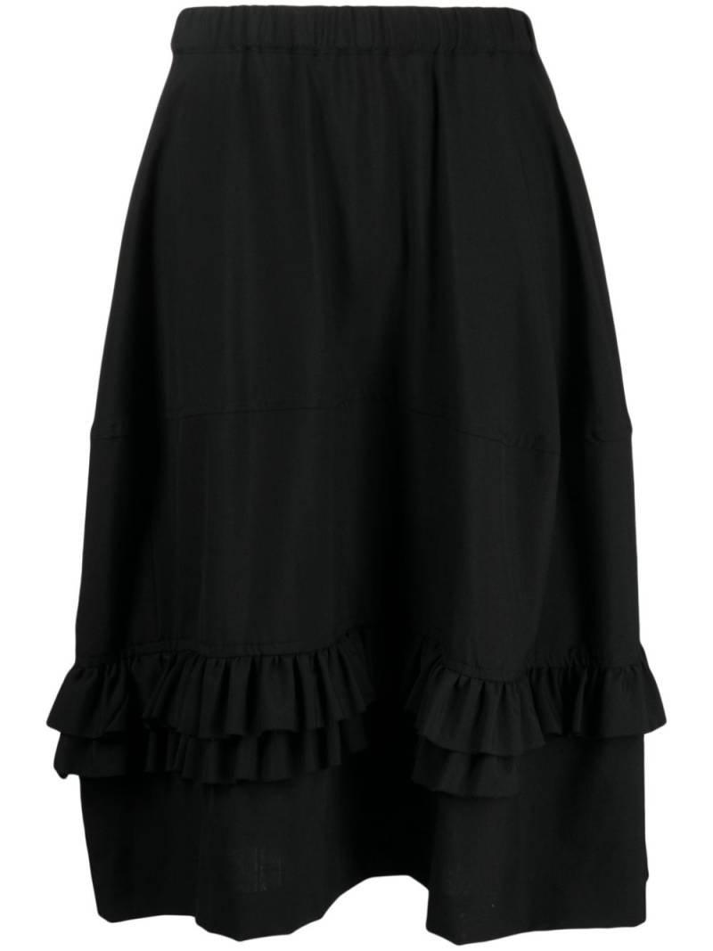 Black Comme Des Garçons ruffled high-waist skirt von Black Comme Des Garçons