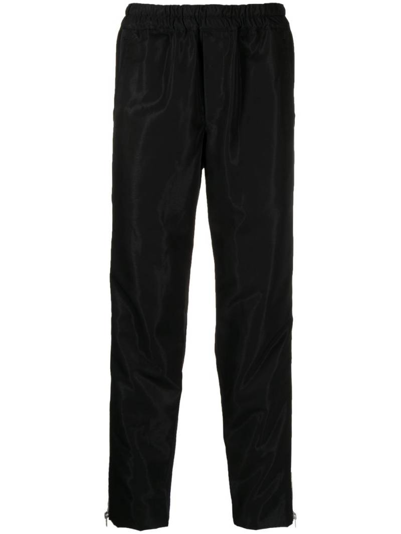 Black Comme Des Garçons side zip-detail trousers von Black Comme Des Garçons