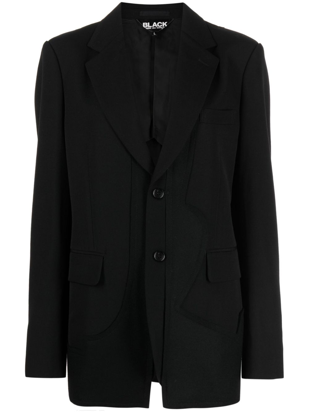 Black Comme Des Garçons single-breasted wool blazer von Black Comme Des Garçons