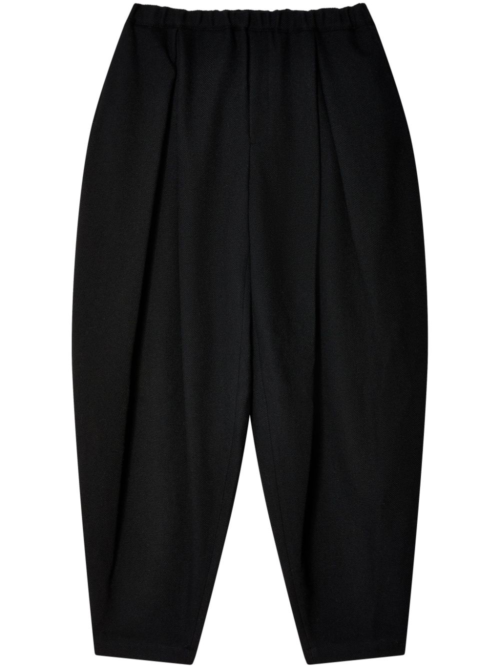 Black Comme Des Garçons tapered-leg trousers von Black Comme Des Garçons