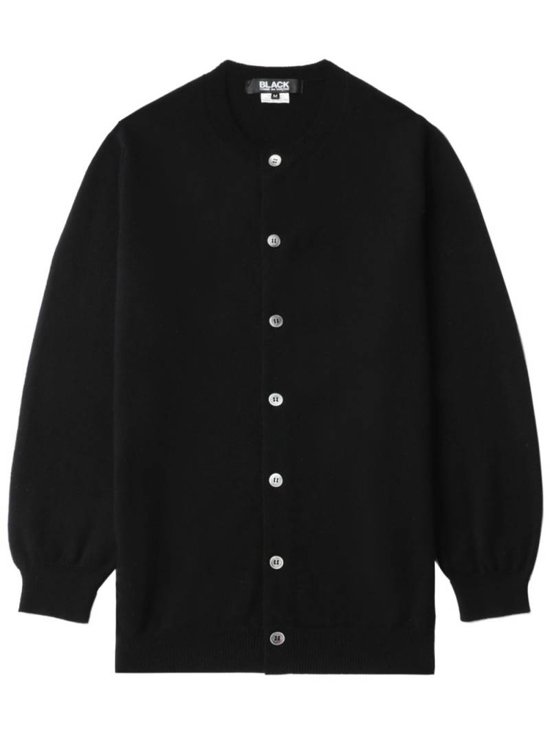 Black Comme Des Garçons wool cardigan von Black Comme Des Garçons