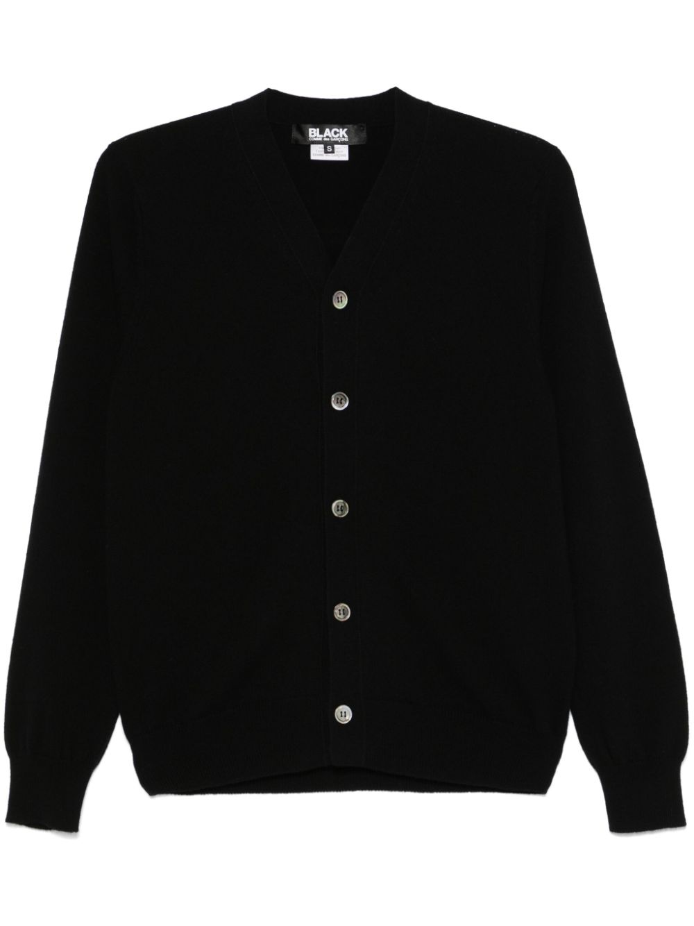 Black Comme Des Garçons wool cardigan von Black Comme Des Garçons