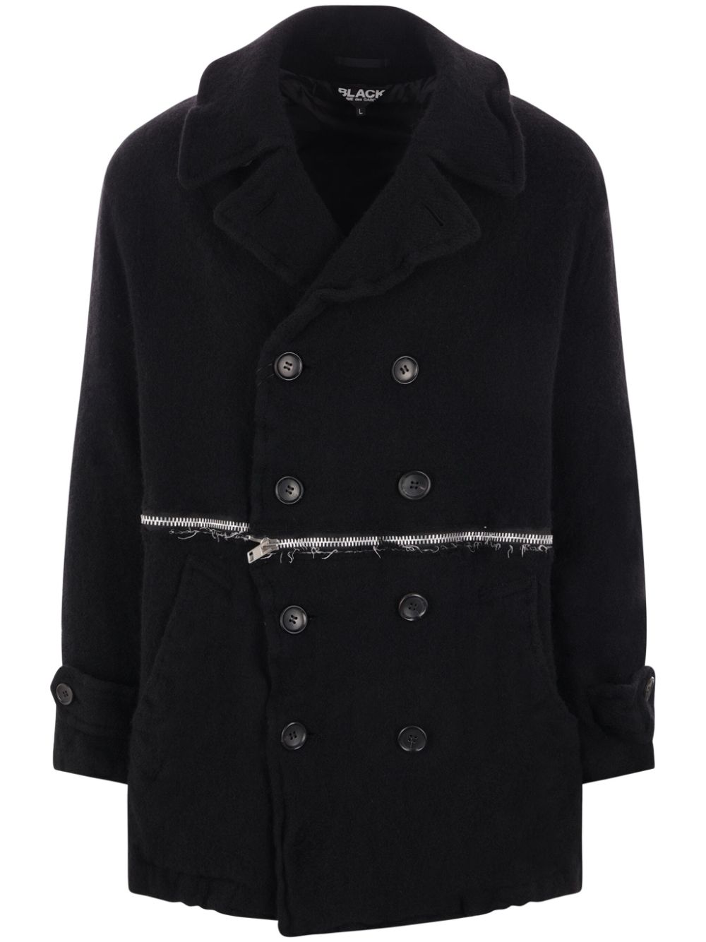 Black Comme Des Garçons wool coat von Black Comme Des Garçons