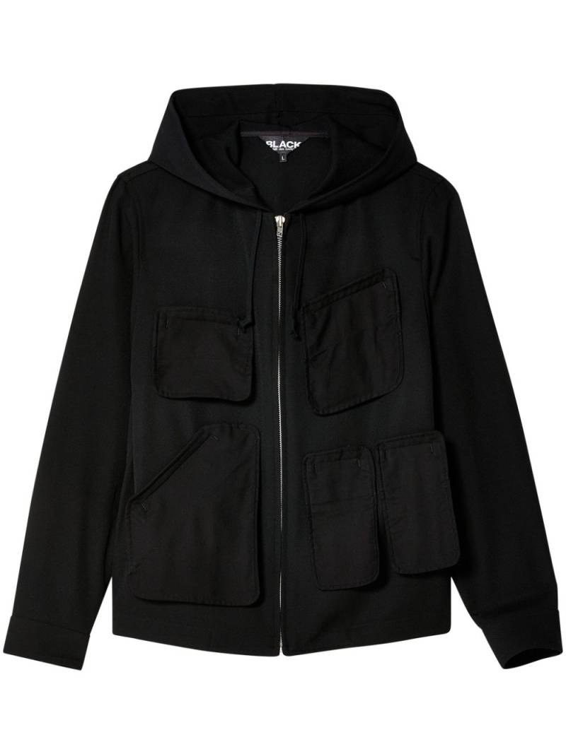 Black Comme Des Garçons wool hooded jacket von Black Comme Des Garçons