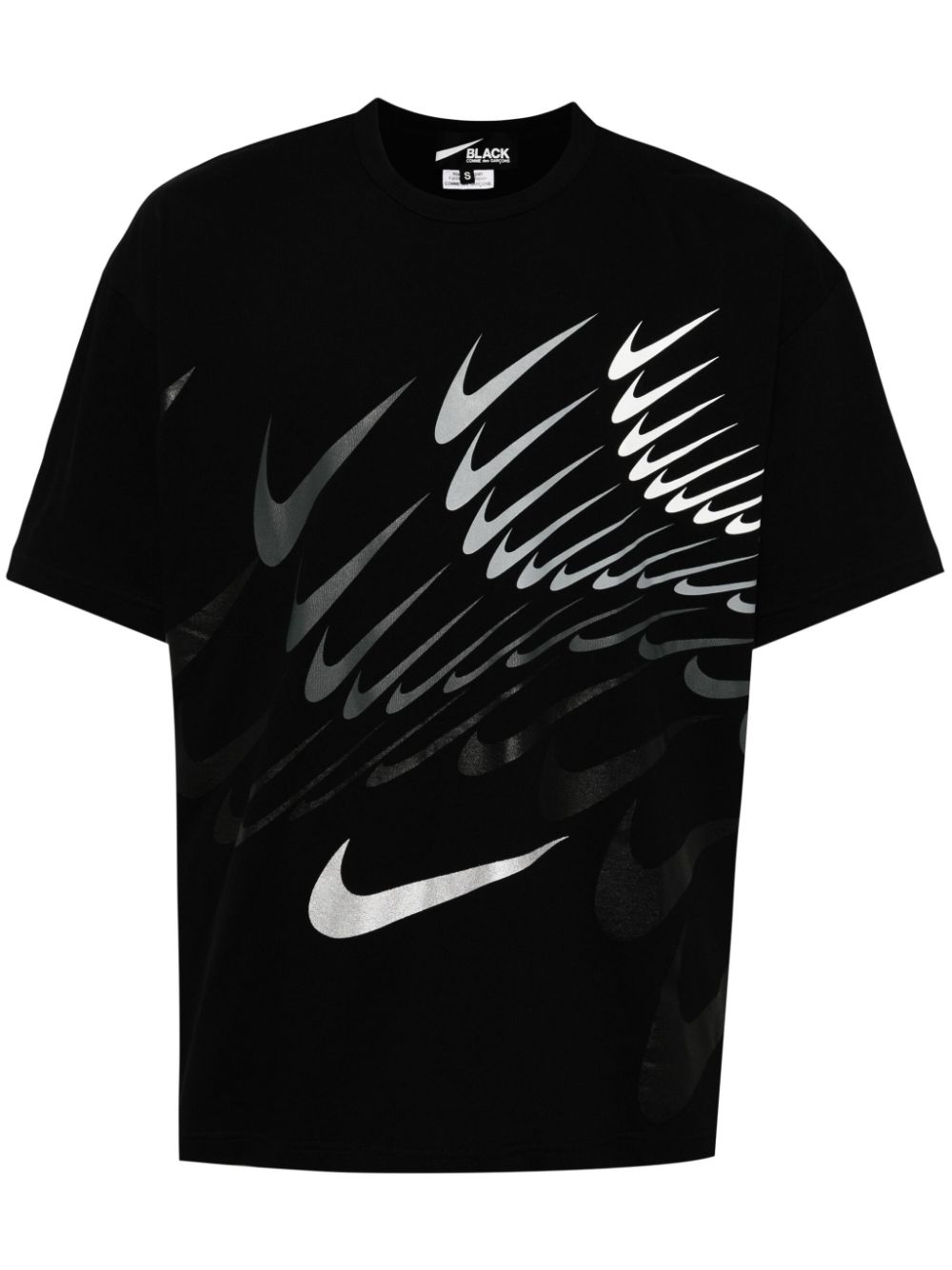 Black Comme Des Garçons x Nike logo-printed cotton T-shirt von Black Comme Des Garçons