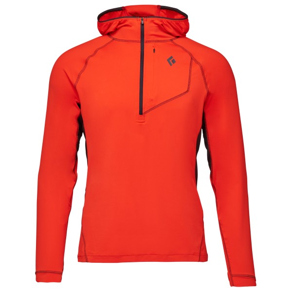 Black Diamond - Alpenglow Pro Hoody - Longsleeve Gr M rot von Black Diamond