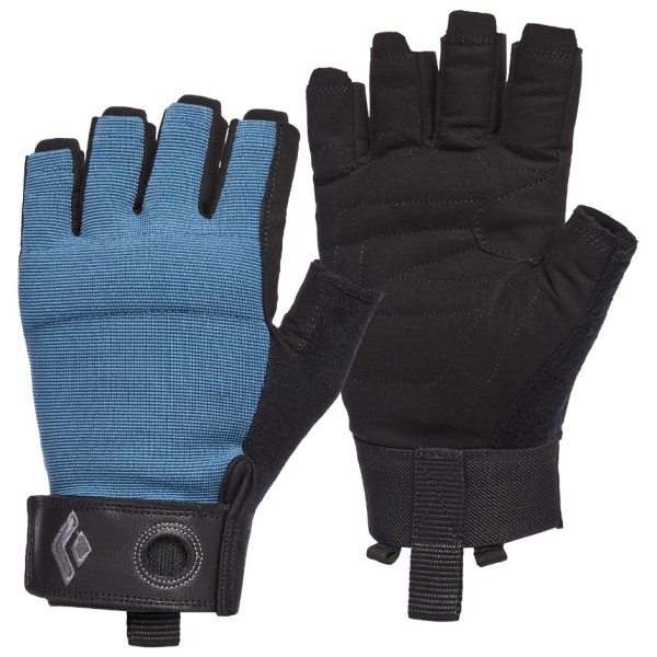 Black Diamond - Crag Half-Finger Gloves - Handschuhe Gr S schwarz/blau von Black Diamond