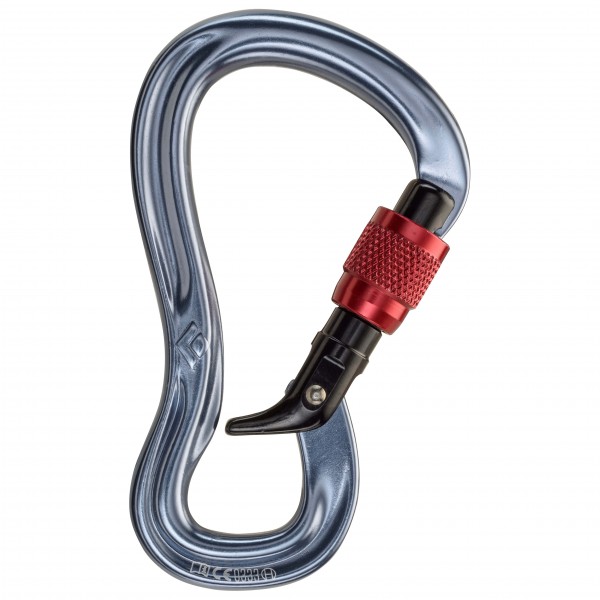 Black Diamond - Gridlock Screwgate - HMS-Karabiner grau von Black Diamond