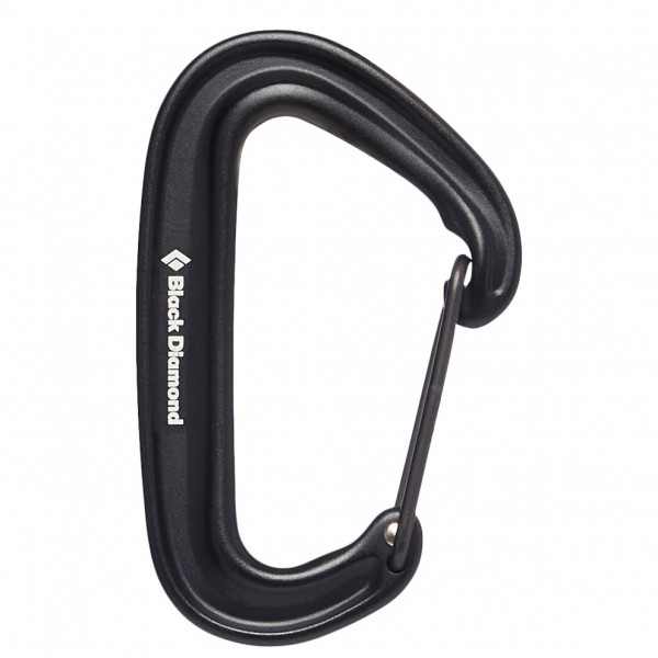 Black Diamond - Miniwire Carabiner - Schnappkarabiner grau/schwarz von Black Diamond