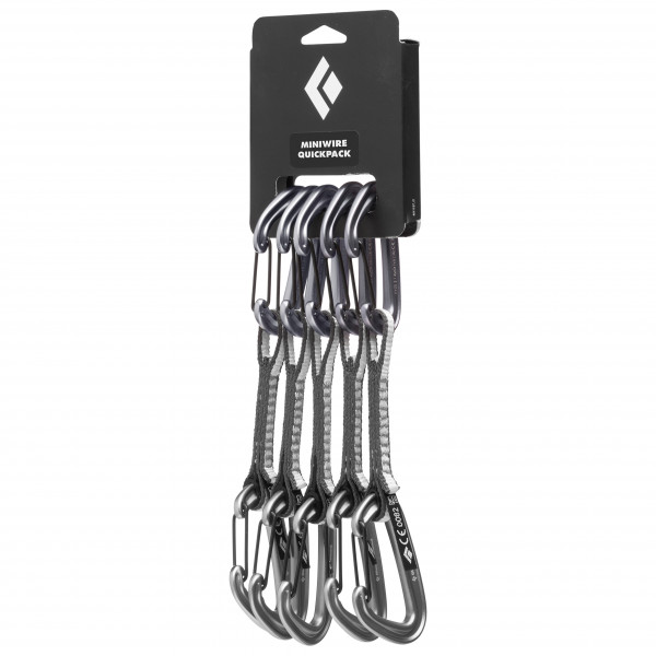 Black Diamond - Miniwire Quickpack - Express-Set Gr 12 cm light gray von Black Diamond