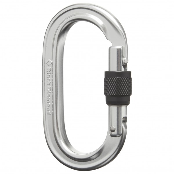 Black Diamond - Oval Locker Carabiner - Schraubkarabiner grau von Black Diamond