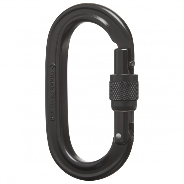 Black Diamond - Oval Locker Carabiner - Schraubkarabiner grau von Black Diamond