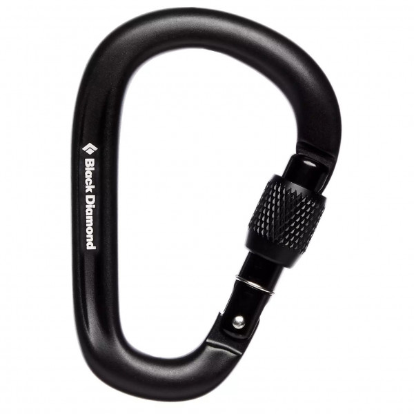 Black Diamond - Pearlock Screwgate Carabiner - HMS-Karabiner bunt;schwarz Black Diamond - Pearlock Screwgate Carabiner - HMS-Karabiner bunt;schwarz von Black Diamond
