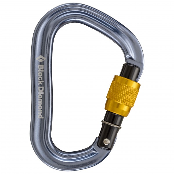 Black Diamond - Vaporlock Screwgate - Schraubkarabiner grau von Black Diamond