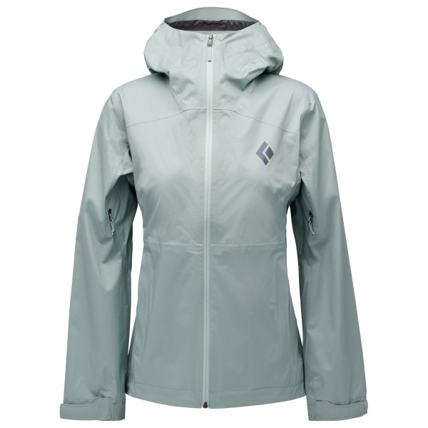 Black Diamond - Women's Fineline Stretch Shell - Regenjacke Gr L grau/türkis von Black Diamond