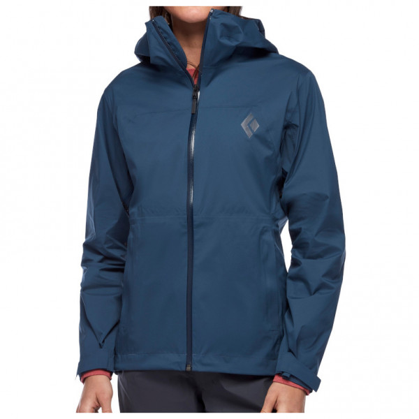 Black Diamond - Women's Stormline Stretch Rain Shell - Regenjacke Gr S blau von Black Diamond