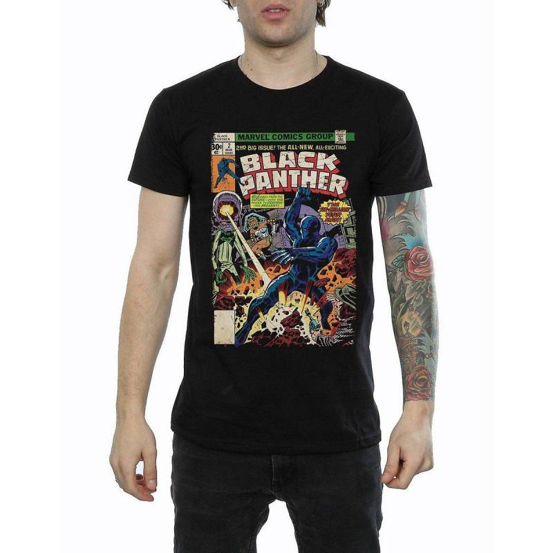 Black Panther - Cover TShirt, für Herren, Schwarz, Größe L von Black Panther