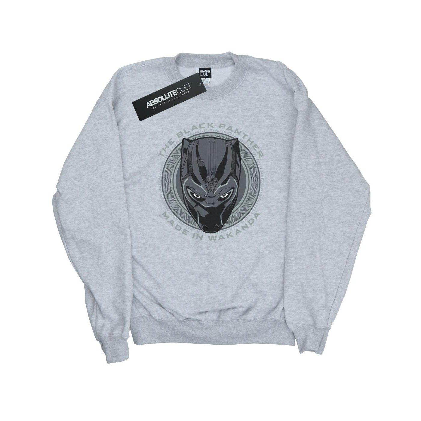 Black Panther - Made In Wakanda Sweatshirt, für Damen, Grau, Größe L von Black Panther