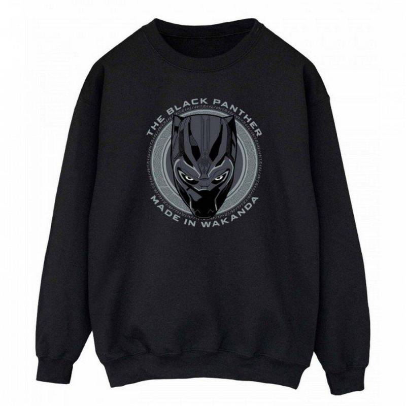 Made In Wakanda Sweatshirt Damen Schwarz L von Black Panther