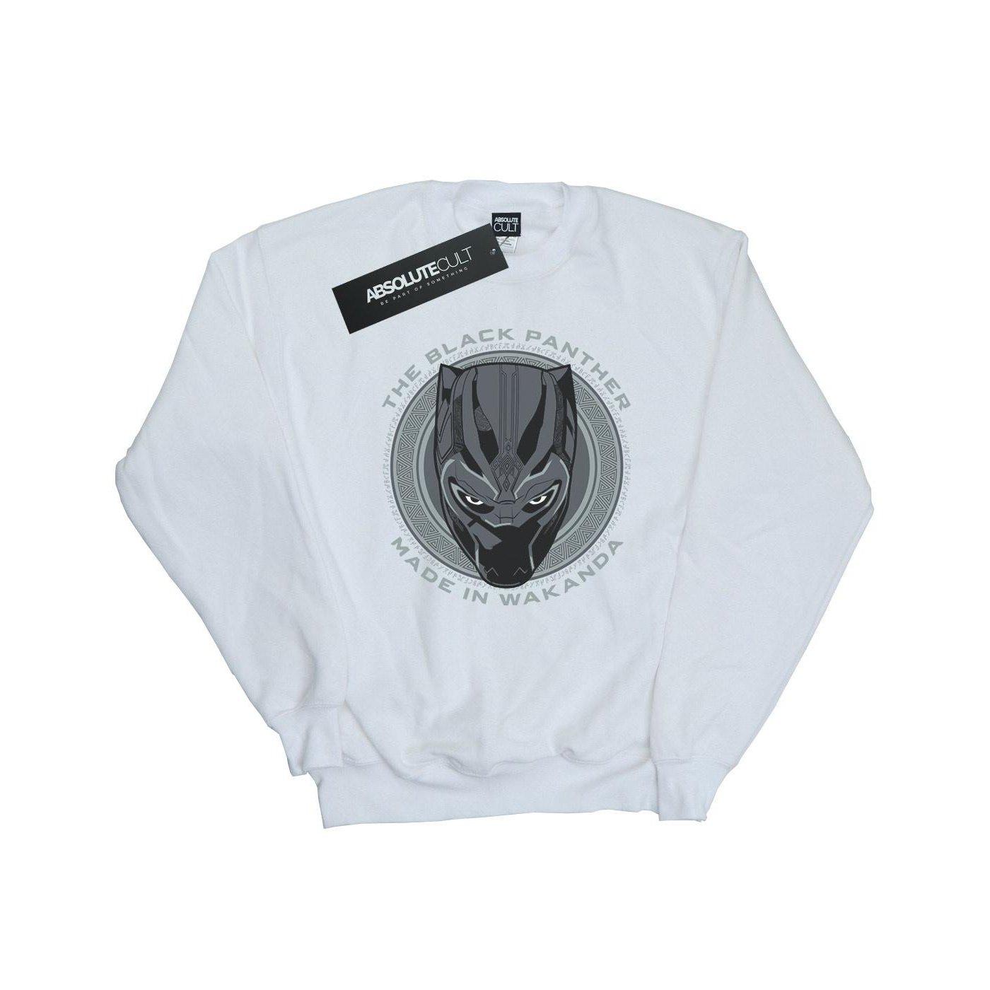 Black Panther - Made In Wakanda Sweatshirt, für Damen, Weiss, Größe XXL von Black Panther