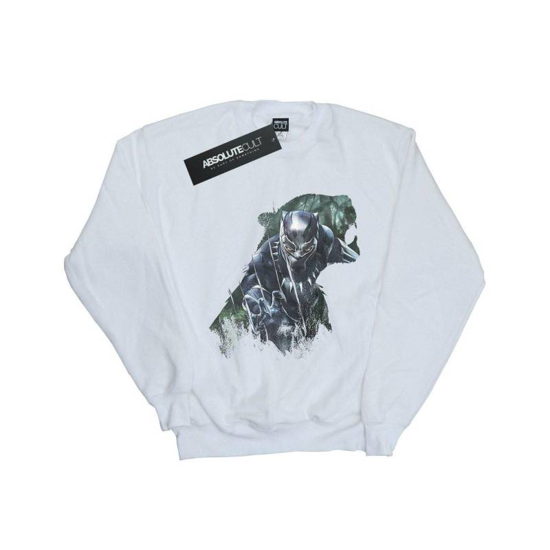 Sweatshirt Jungen Weiss 140/146 von Black Panther