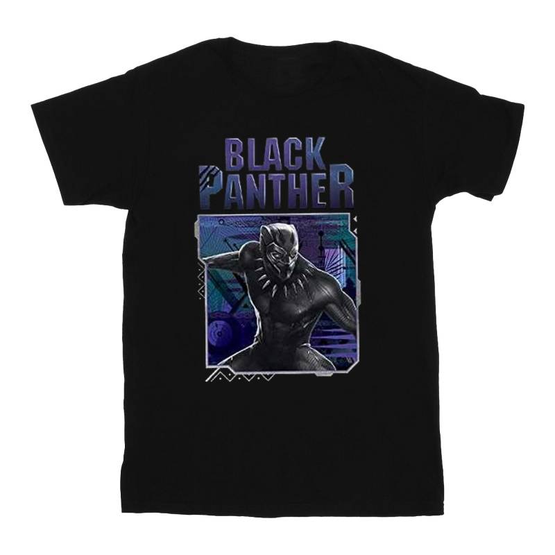 Tech Badge Tshirt Jungen Schwarz 140/146 von Black Panther