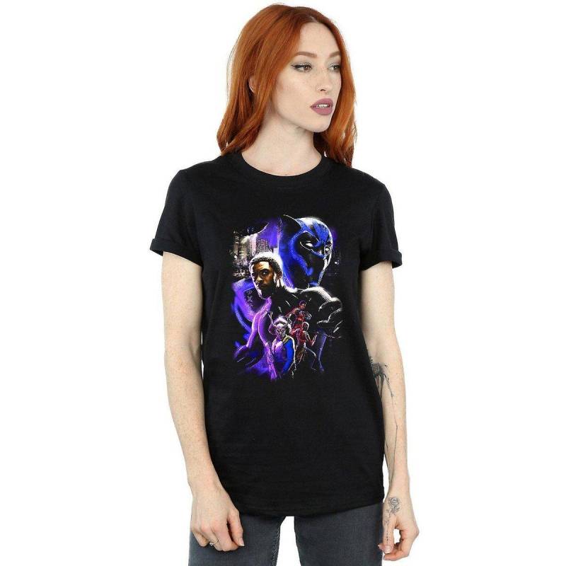 Tshirt Damen Schwarz L von Black Panther