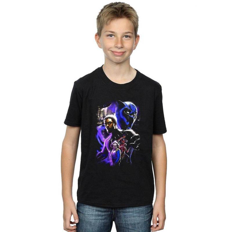 Tshirt Jungen Schwarz 128 von Black Panther