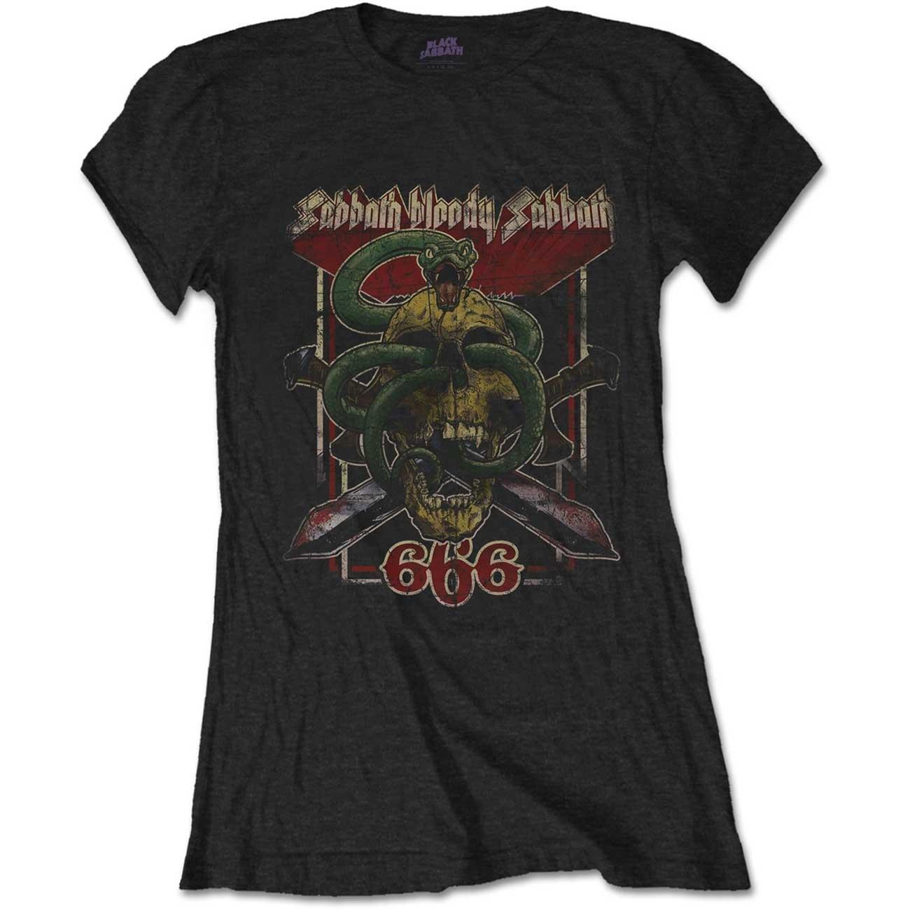 Black Sabbath - Bloody 666 TShirt, für Damen, Schwarz, Größe XL von Black Sabbath