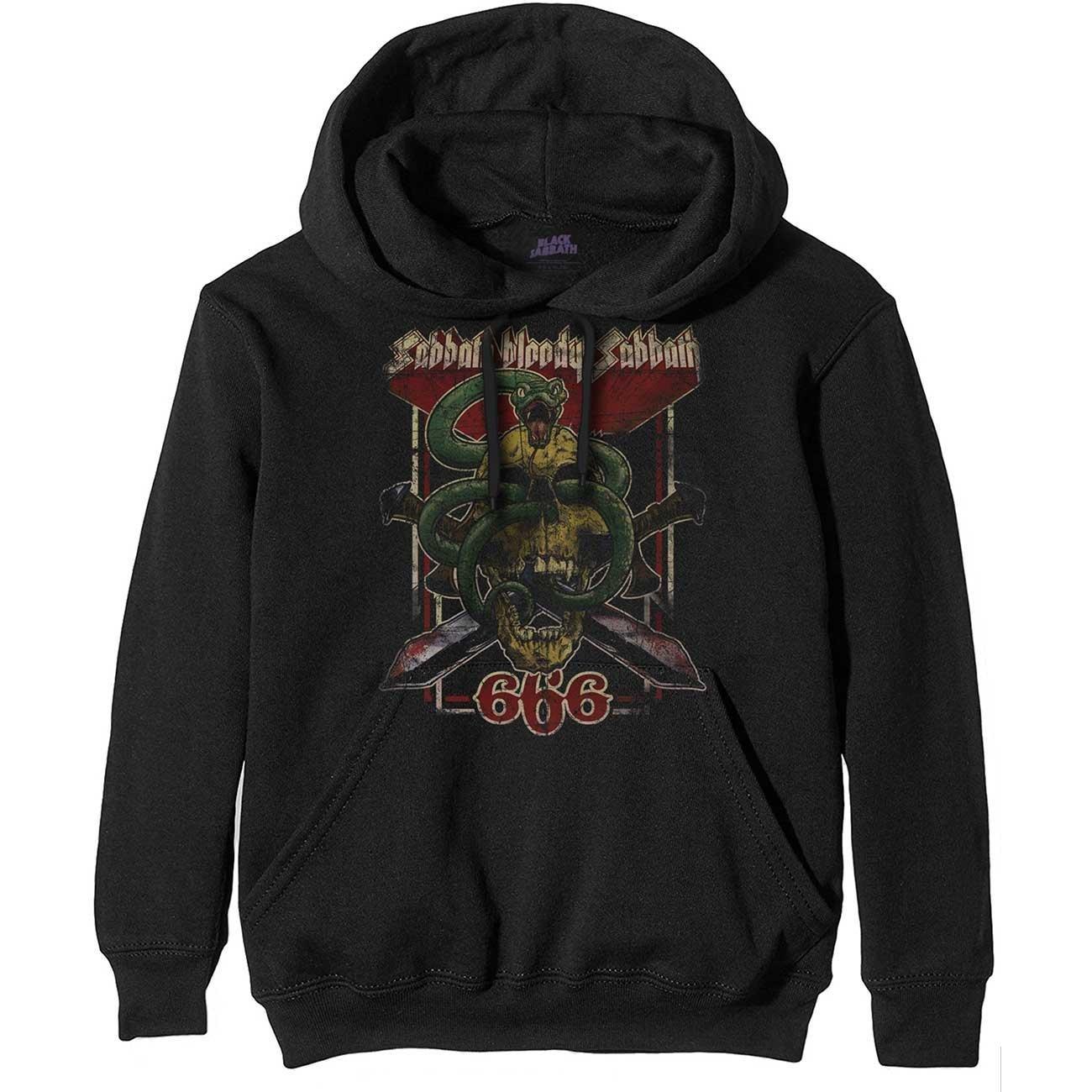 Black Sabbath - Bloody Hoodie zum Überziehen, für Damen, Schwarz, Größe L von Black Sabbath