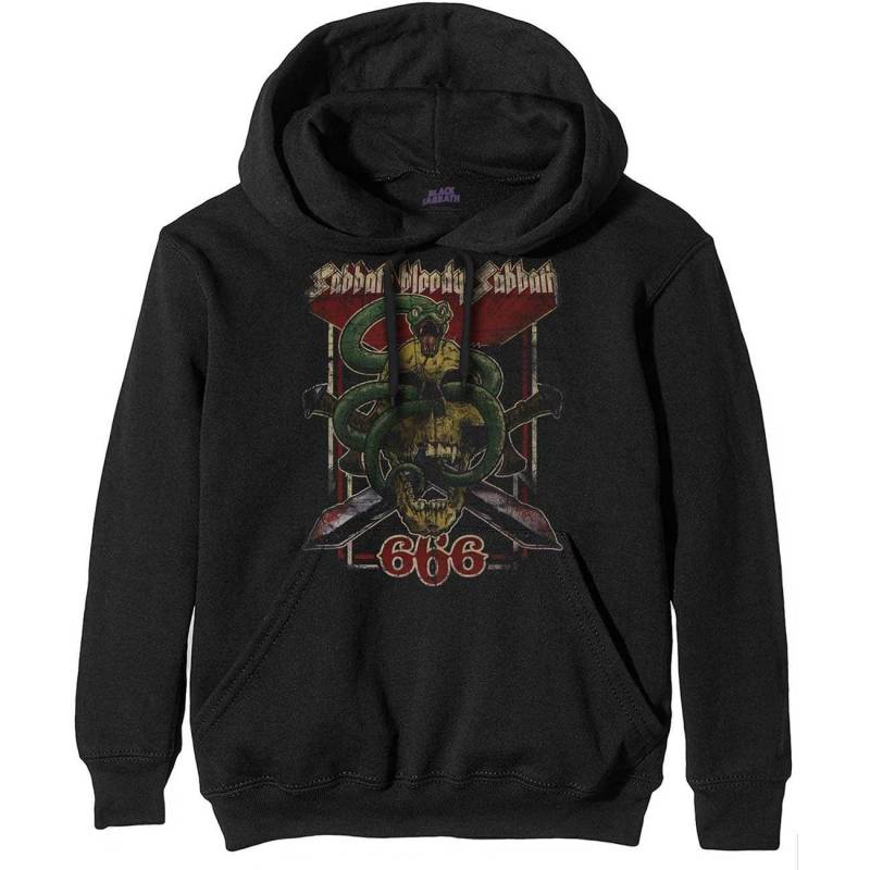 Bloody Hoodie Zum Überziehen Damen Schwarz XXL von Black Sabbath